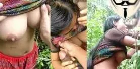 တောထဲမှာ BJ ပေးခိုင်းပြီး လရည်တွေပါးစပ်ထဲပန်းထည့်