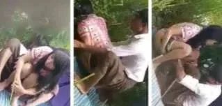 ဘဲကြီးကတော့ ပြုံးပြုံးနဲ့ စော်လေးကိုပုဆိုးလှန်တီးတဲ့ ချောင်းရိုက်